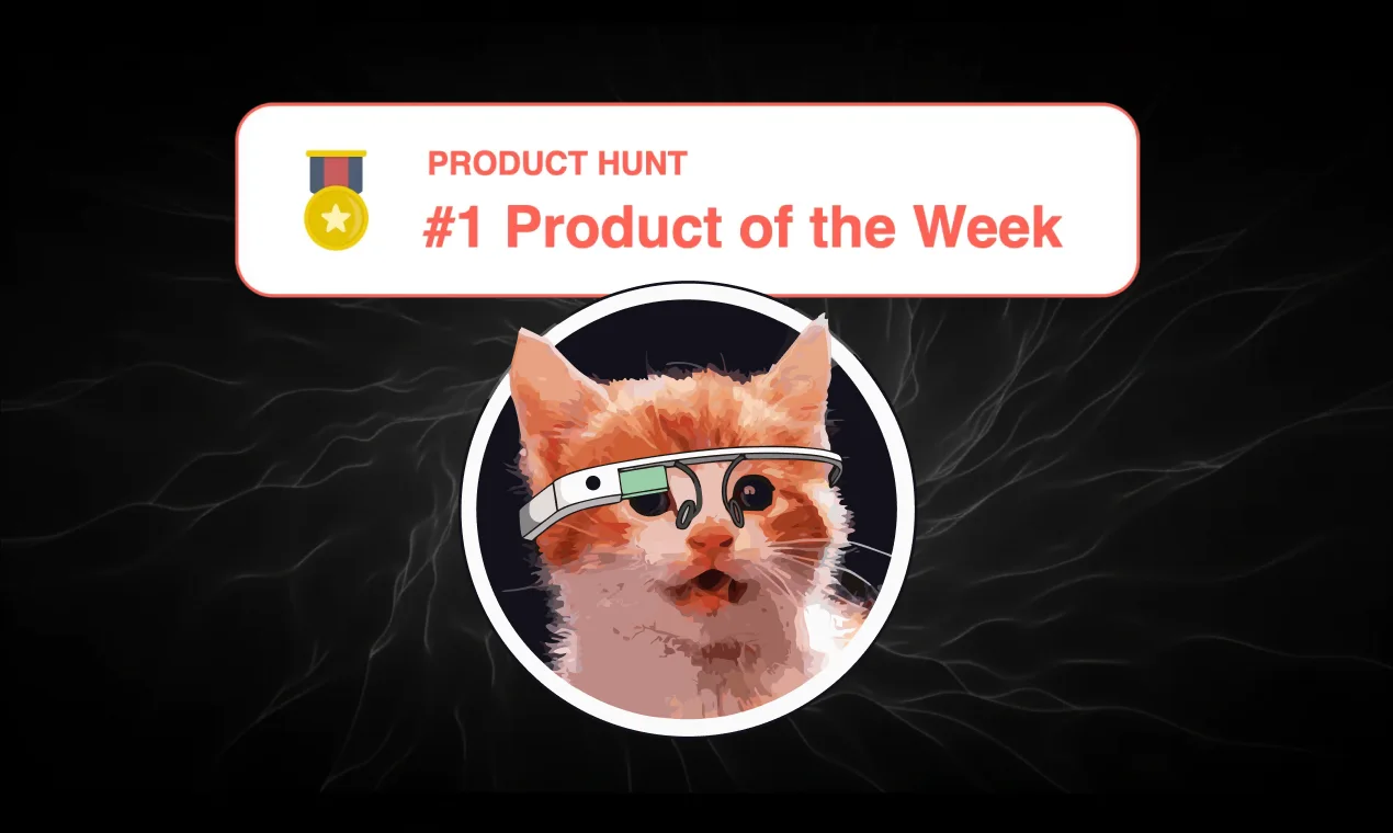 Product Hunt 주간 1위를 달성했습니다