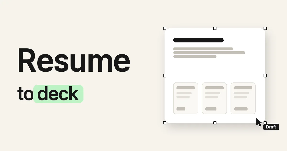 Turn a Resume into a Portfolio Deck with AI